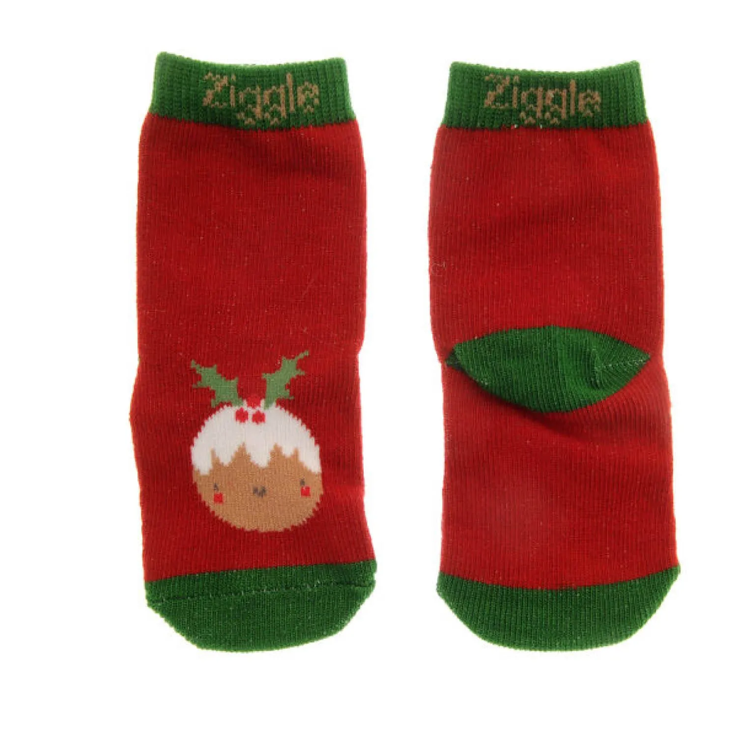 Ziggle Baby 6-12 Months Christmas Pudding Leggings & Socks Set