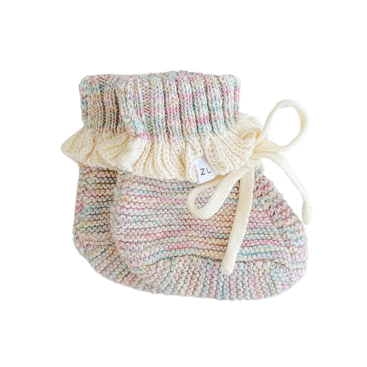 Ziggy Lou Knit Booties - Sprinkle - 3 to 6 Months